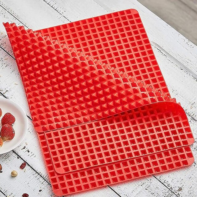 1pc Non-Stick Silicone Pyramid Cooking Mat for Baking, Microwave Oven ...