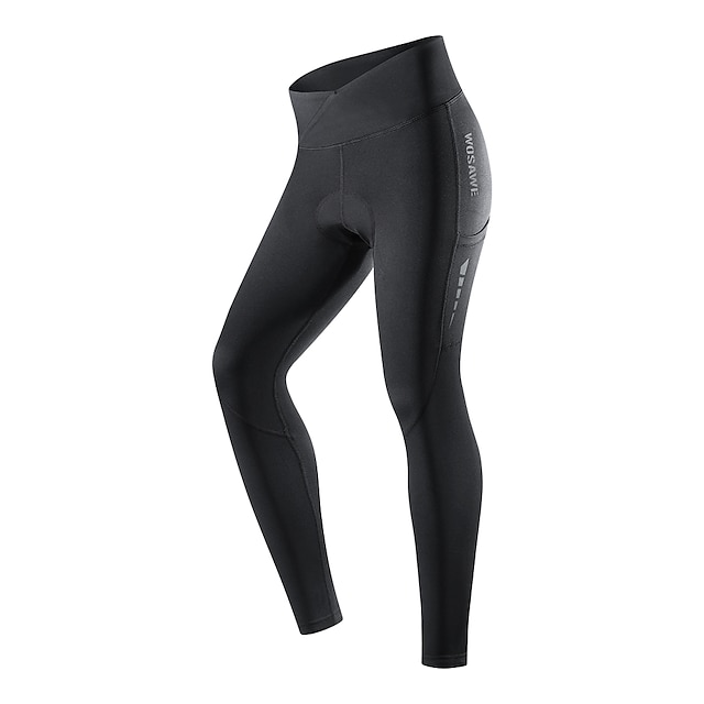  Wosawe осенние и зимние женские велосипедные брюки, высокоэластичные светоотражающие узкие брюки, холодные и ветрозащитные теплые велосипедные брюки с подкладкой