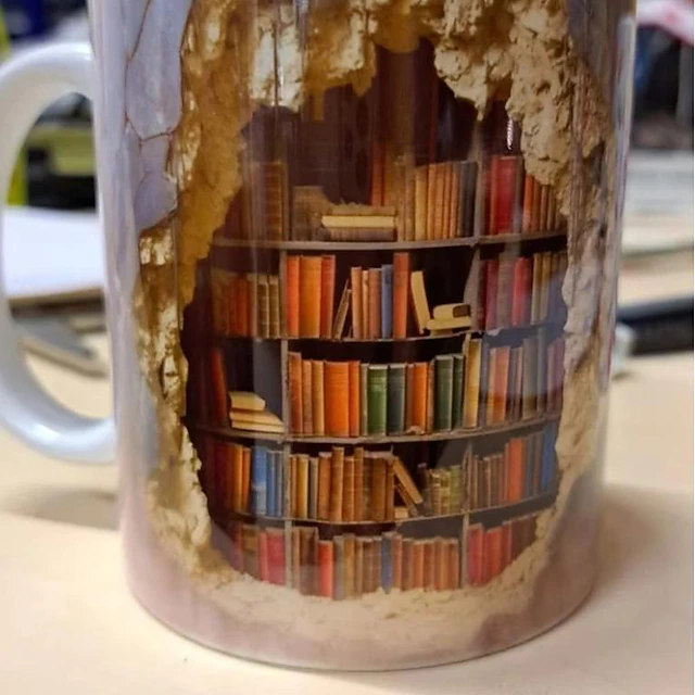 3D Bookshelf Mug Ceramic Mug Library Bookshelves Hole In A Wall Mug 3d-bookshelf-mug-ceramic-mug-library-bookshelves-hole-in-a-wall-mug