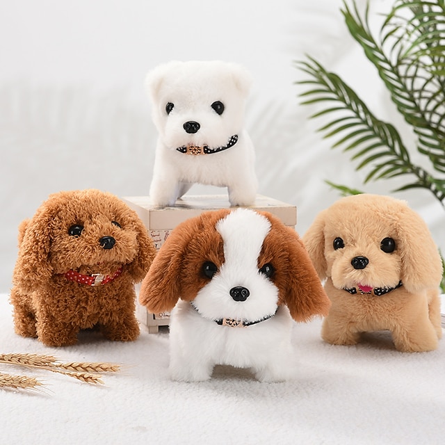  Simulated Electric Dog Plush Electric Dog Can Walk Bark Nod And Wag Its Tail Children's Toy Dog Stall