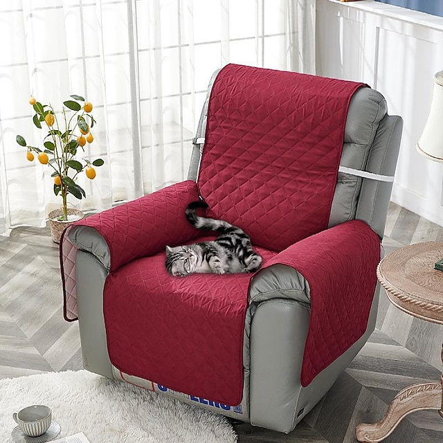  vendbart quiltet hvilebetræk lænestol tilbagelænet sofa betræk stretch sofabetræk vaskbart stolebetræk møbelbeskytter til hunde kæledyr