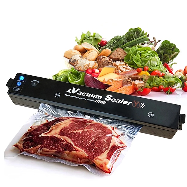  Automatic Vacuum Sealer Machine - Keep Food Fresh For Longer With 10 Free Bags LED Indicator Lights & Air Sealing System