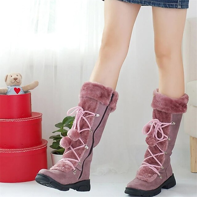 Women's Boots Suede Shoes Plus Size Daily Booties Ankle Boots Winter Low Heel