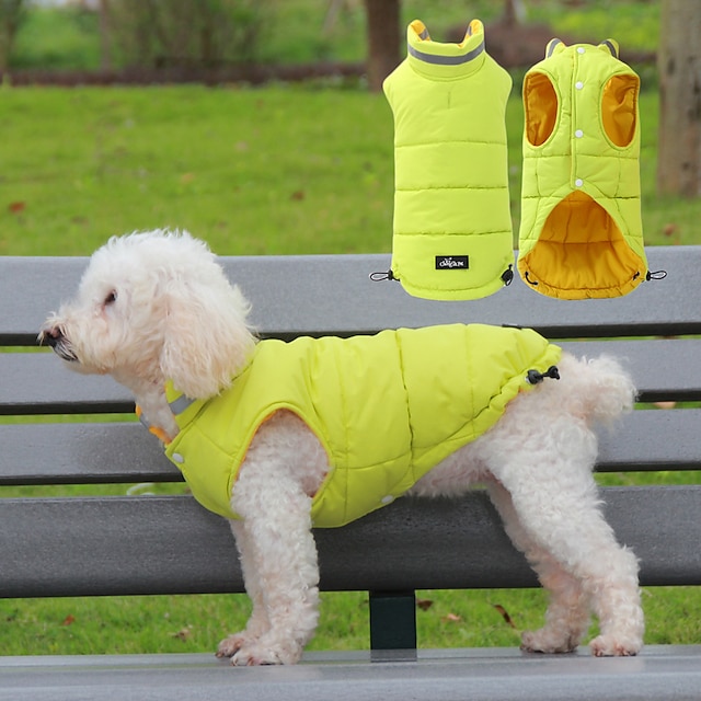  Fall winter fashion brand pet puppy dog clothes vest Schnatzer Ricokee teddy bee bear fight Pomerama down jacket