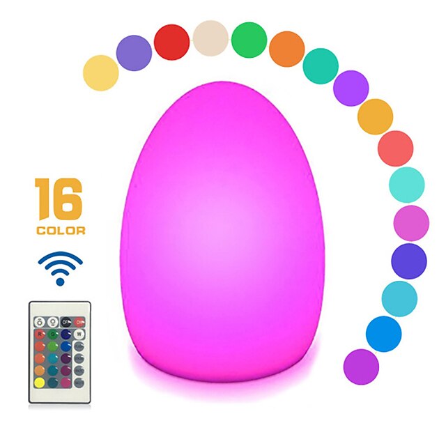  16-цветный полноцветный пульт дистанционного управления лампа в форме яйца динозавра на открытом воздухе светодиодная яйцеобразная настольная лампа для бара ресторан-бар настольная лампа пульт