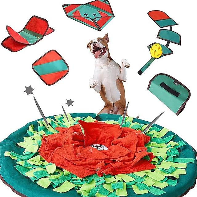  Cross border hot selling dog toys sound puzzle pet hidden food smelling mat puzzle decompression smelling mat
