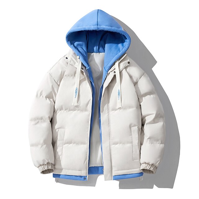 Herren Winterparka – Kurz, Gefüttert, Mit Kapuze, Wasserabweisend, Reißverschluss, Für Alltag & Outdoor