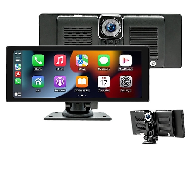  Rádio universal para carro com tela 10.26, multimídia, wi-fi, reprodutor de vídeo, sem fio, tela carplay para apple ou android