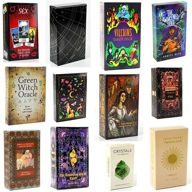  cartas de tarô inglês cartas oráculo jogos de tabuleiro cartas de tarô vários estilos