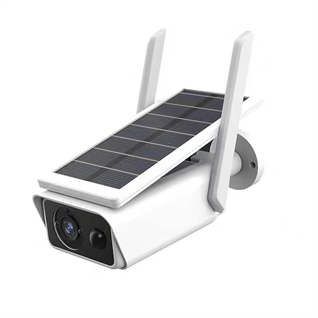  360°Adjustable Angle of Solar Panel] 1080P Full HD Solar Powered Camera Wireless Wifi IP Camera Outdoor Waterproof Night Vision Solar Security Camera Home Security Surveillance Network Camera