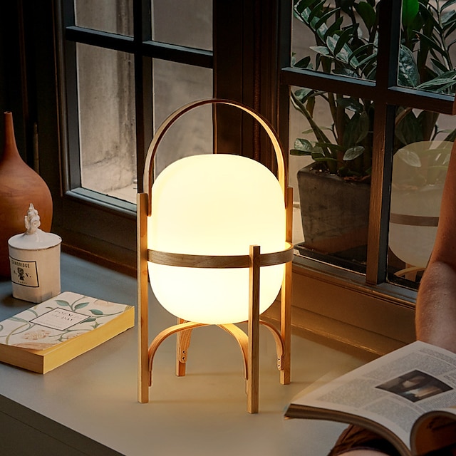  Lampe de Table Lampes ambiantes Moderne contemporain Pour Salle de séjour / Chambre à coucher 110-120V / 220-240V Noyer / Café