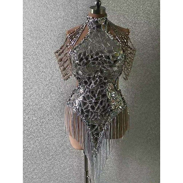 Dance Costumes Exotic Dancewear Leotard / Onesie Tassel Women's