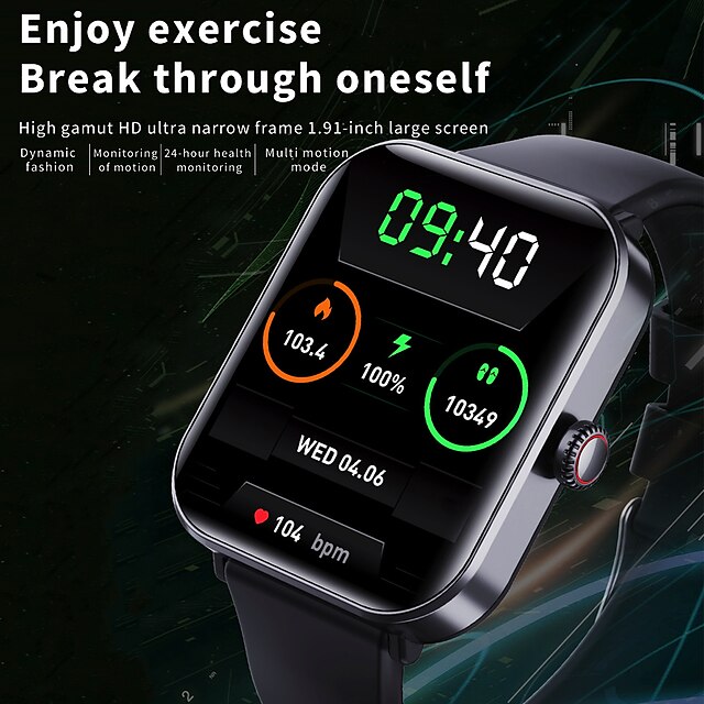 696 F57PRO Smart Watch 1.91 inch Smartwatch Fitness Running Watch ...