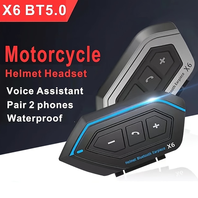  Starfire x6 capacete fone de ouvido moto interfone motocicleta bt-compatível fone de ouvido estéreo para telefone celular
