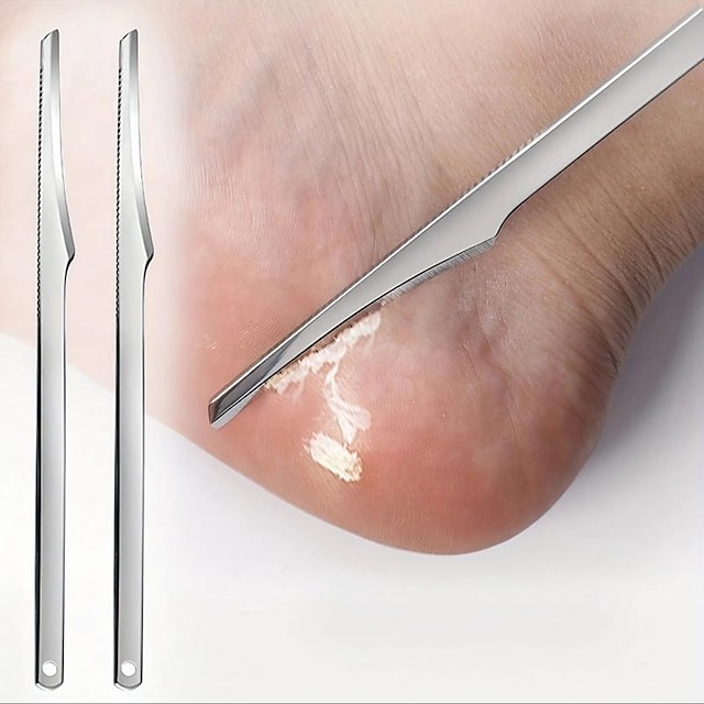  rozsdamentes acél láb kés láb elhalt bőr eltávolító lábujj köröm borotva láb pedikűr kés láb bőrkeményedés reszelő lábápoló eszköz