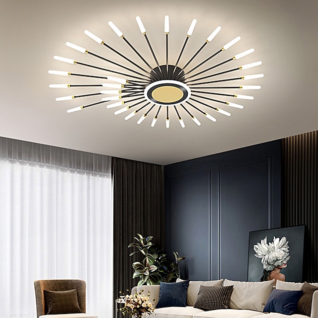 LED Ceilling Light 98/120 cm Dimmable Modern Flower Shaped Ceiling ...