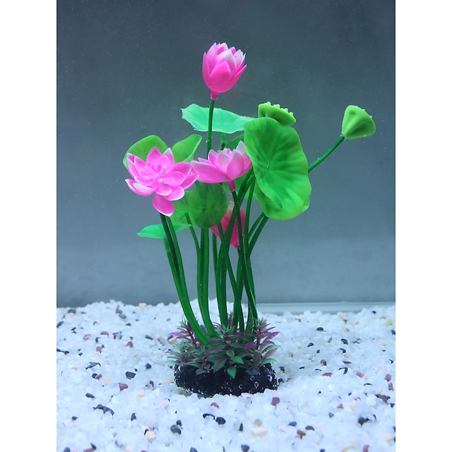  Aquarium Aquarium Dekoration Fisch Glas Wasserpflanze Mehrfarbig Wasserdicht Dekoration Wiederverwendbar Weicher Kunststoff Kunststoff 1 22#7#4 cm