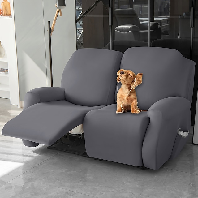  pokrowiec na fotel Love Seat rozkładana sofa narzuta stretch 2-osobowa narzuta na sofę zmywalny pokrowiec na krzesło ochraniacz dla psów zwierząt domowych (2 pokrowce na oparcie, 2 pokrowce na