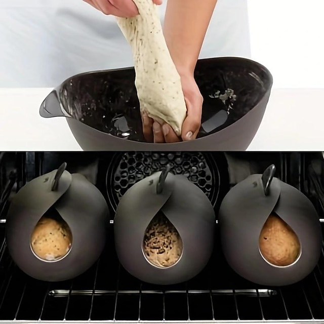  1pc The All-in-One Kitchen Tool, Multifunctional Silicone Bread Maker, Vegetable Steamer, Baking Pan & Toaster