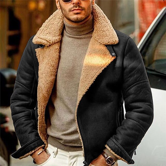 Men's Winter Coat Fleece Jacket Casual Jacket Outdoor Daily Wear ...