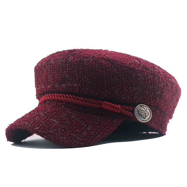 1pc Adjustable Trendy Beret Cap Retro Windproof Artist Hat2