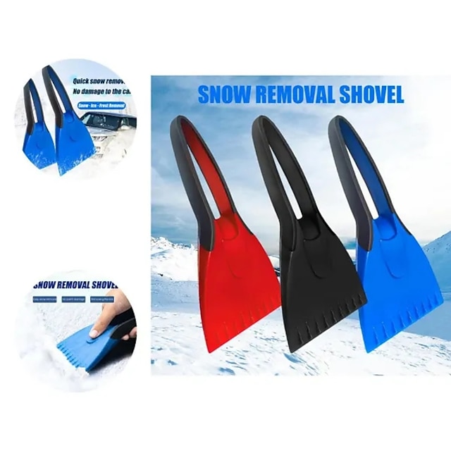  2PCS Car Snow Shovel Durable High Efficiency Portable Snow Removal Brush for Winter Frost Snow Broom Ice Scraper
