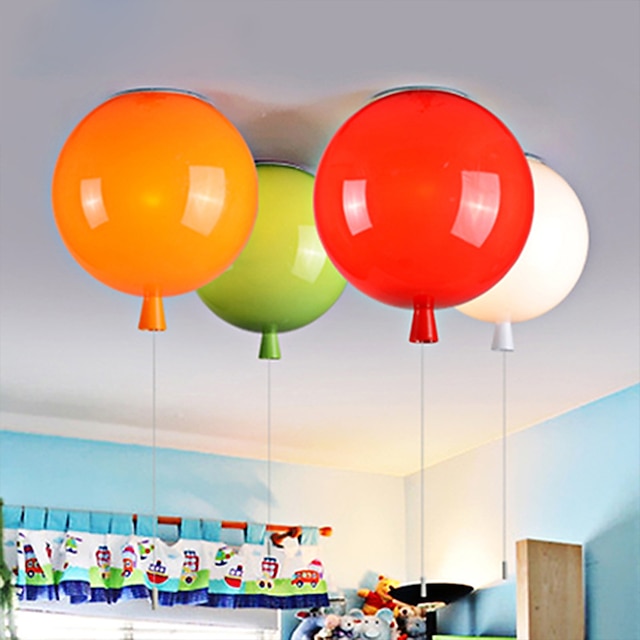  акриловые потолочные светильники с воздушными шарами, светильники для спальни, детской комнаты, 25 см, 110-240 В