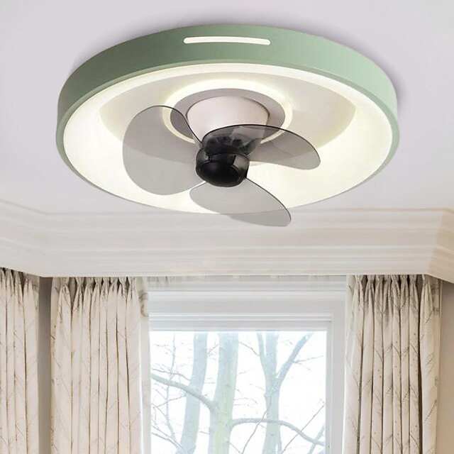  ventilator de tavan cu lumina reglabil 48cm 6 viteze vant ventilator de tavan modern pentru dormitor, living app & telecomanda 110-240v