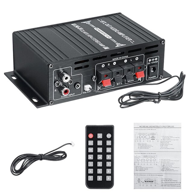  ak35 amplificatore domestico dispositivo a 2 canali bluetooth 800 suono surround fm telecomando usb mini amplificatore stereo hifi digitale 5.0 w