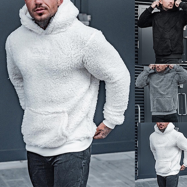 Herren Sweatshirt Mit Kapuze - Warmes Fleece Für Winter & Herbst