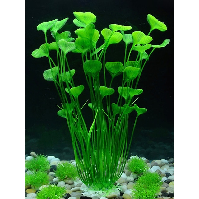  Akvarium Akvariedekoration Fiskeakvarium Planter Dekorativ Genanvendelige Plast 1 40*8.5 cm