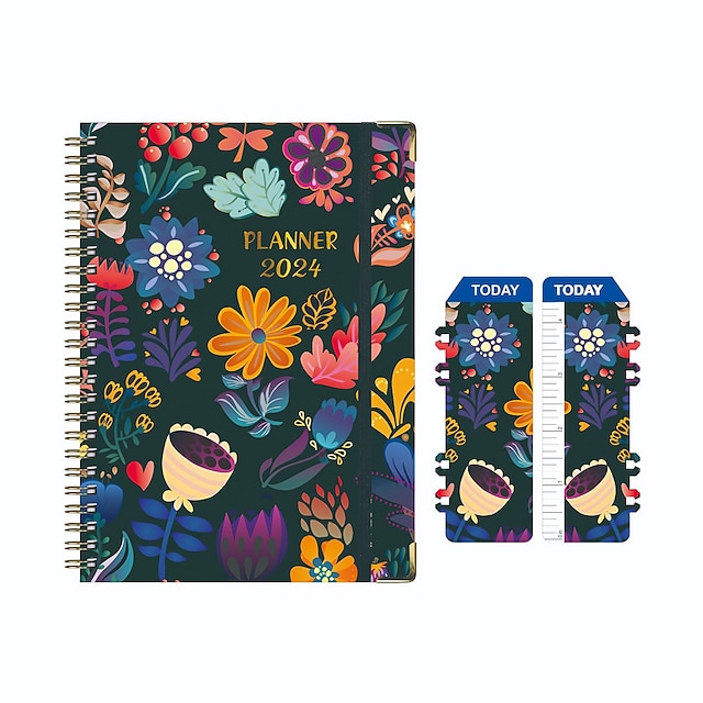 2024 Agenda Book Planner Notepad Notebooks Daily Work Schedule Planning