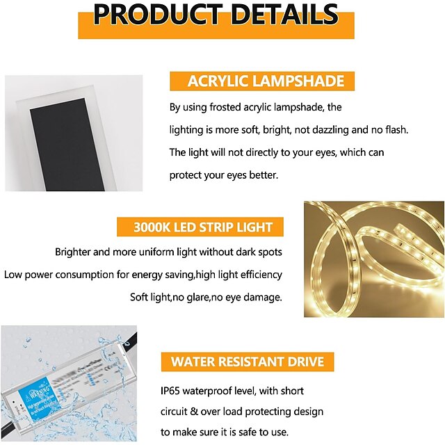 Outdoor Matte LED Modern Outdoor Wall Lights Indoor Wall Lights Living ...