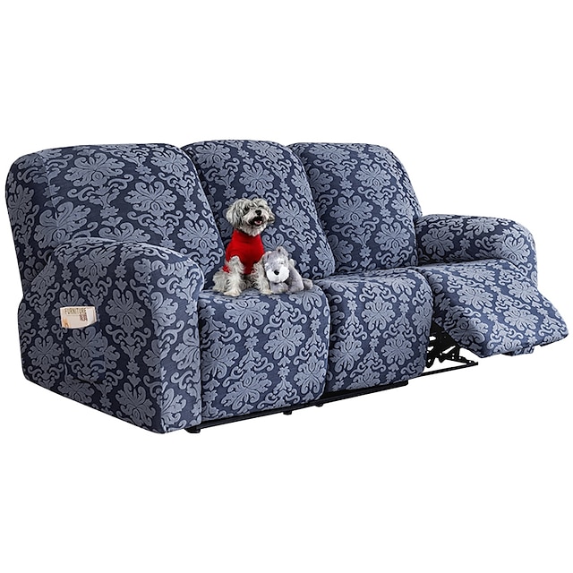  Kwiatowy żakardowy pokrowiec na sofę rozkładany rozkładany pokrowiec na sofę na 1/2/3/4 poduszki rozkładana sofa pokrowce na meble pokrowce na meble grube miękkie zmywalne