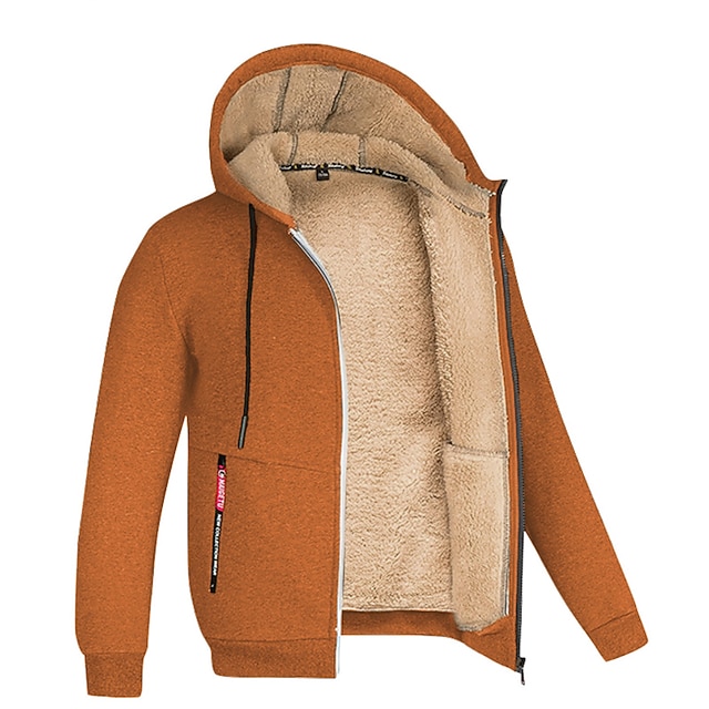 Sweat à Capuche Zippé Homme - Chaud, Décontracté, Avec Poche - Parfait Pour L'automne Et L'hiver - 9