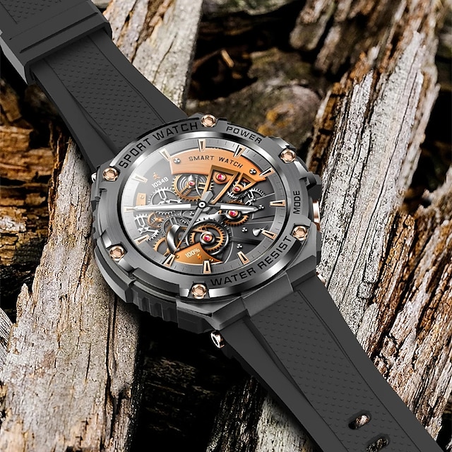  T88 smart watch 1,5 inch scherm robuust lichaam 800 mah bluetooth oproep gezondheid monitoring ip68 waterdichte sport tracket smartwatch