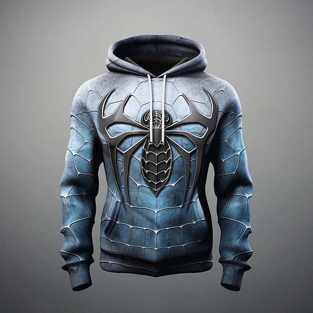 Halloween Spider Hoodie Mens Graphic Spiders Web Fashion Daily Basic 3D ...