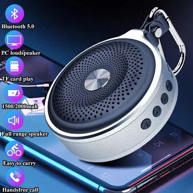  Мини-динамик Bluetooth, уличный Hi-Fi сабвуфер, портативный музыкальный звуковой ящик для громкой связи, tf-карта, mp3-плеер, компьютерный громкоговоритель
