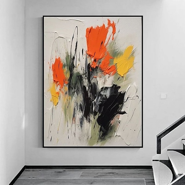  ručně vyráběné barevné abstraktní olejomalba velká ručně texturovaná zakázková barva plátno nástěnná umělecká dekorace moderní do obývacího pokoje domácí dekorace válcované bezrámové nenatažené malby