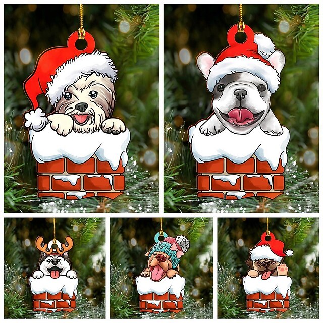 Christmas Decorations, Cute Dog Decorations, Christmas Tree Decorations