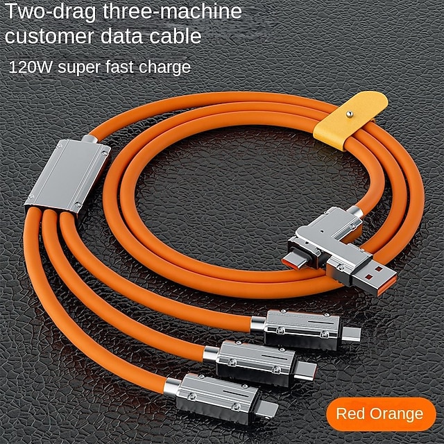  USB C-kabel Lightning kabel 100W 3,9 fot USB A till USB C USB A till Lightning USB A till micro B 6 A Snabbladdning Hög dataöverföring 3 i 1 Till Macbook iPad Samsung Mobiltelefonstillbehör