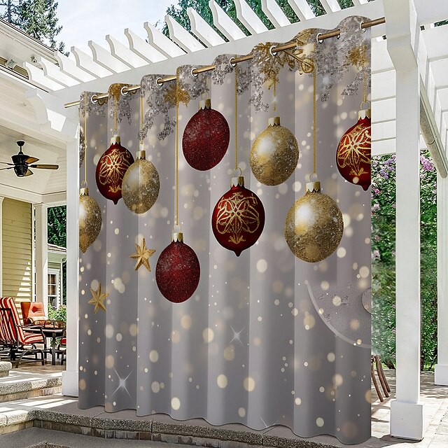 Waterproof Outdoor Curtain Privacy, Sliding Patio Curtain Drapes ...