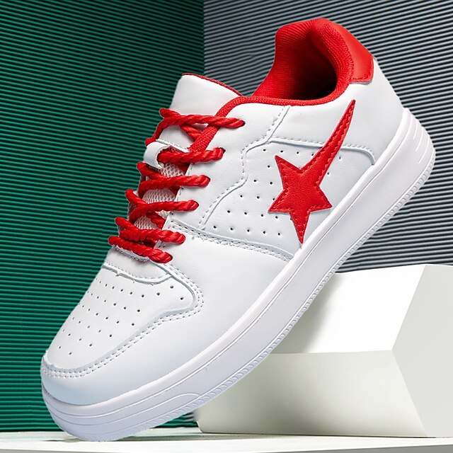 Men's Sneakers Plus Size White Shoes Walking Casual Daily Leather