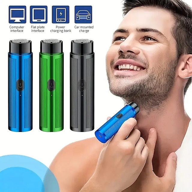  mini elektrisk rakapparat lång batteritid bärbar benhår för män hårrenare för kvinnor under armarna hårrenare billaddningsrakapparat resebil minirakapparat