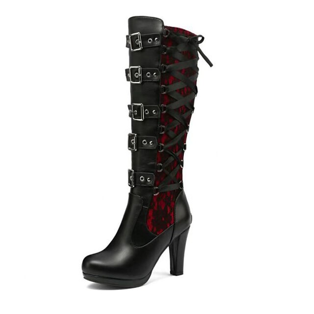 Women's Boots Suede Shoes Plus Size Daily Solid Color Knee High Boots main image 0