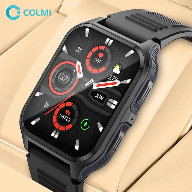  P73 Montre intelligente 1.83 pouce Smartwatch Montre Connectée Bluetooth Podomètre Rappel d'Appel Moniteur d'Activité Compatible avec Téléphone intelligent Femme Hommes Longue Veille Mode