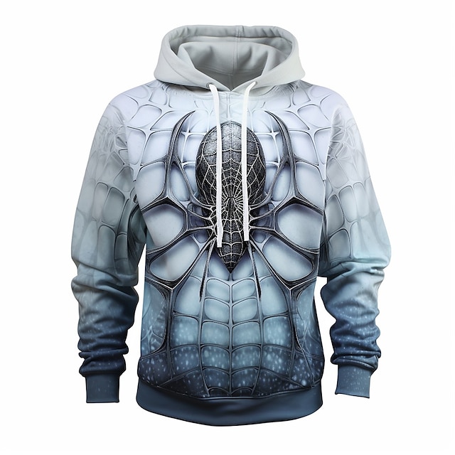 Halloween Spider Hoodie Mens Graphic Spiders Web Fashion Daily Basic 3D ...