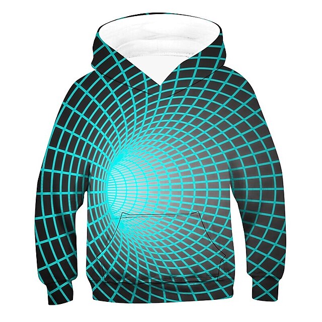 Boys 3D Graphic Hoodie Coat Outerwear Long Sleeve 3D Print Fall Winter Fashion