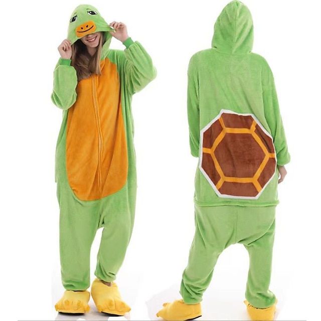  Adults' Animal Onesie Costume Carnival Costume Turtle Onesie Pajamas Kigurumi Pajamas Funny Costume For Men and Women Carnival New Year Cartoon