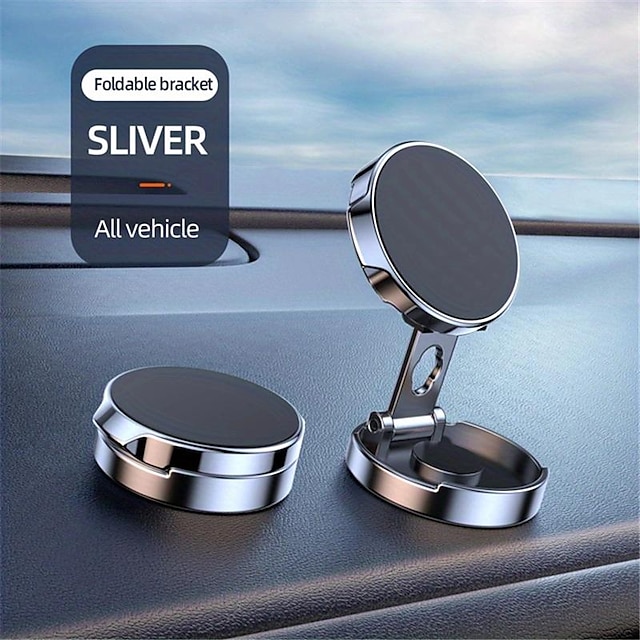  720° Rotating Magnetic Car Phone Holder Foldable Universal Stand For IPhone GPS